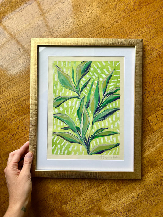 Morning Dew, Original Mixed Media on Canvas Paper