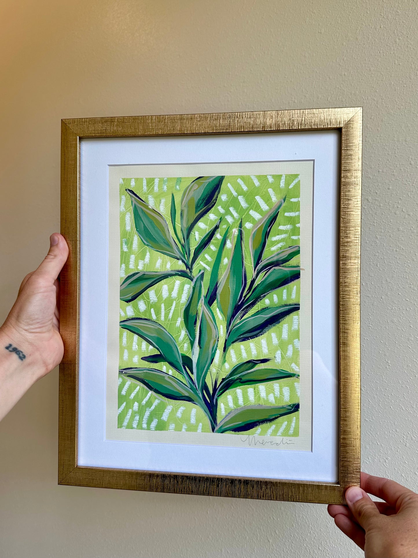 Morning Dew, Original Mixed Media on Canvas Paper