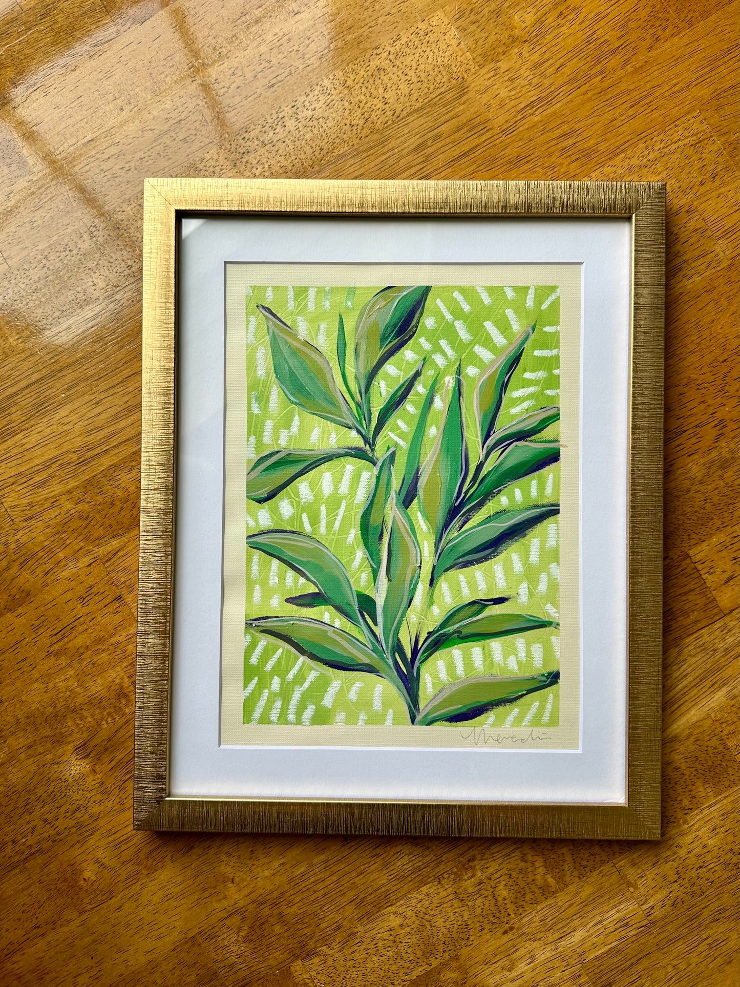 Morning Dew, Original Mixed Media on Canvas Paper