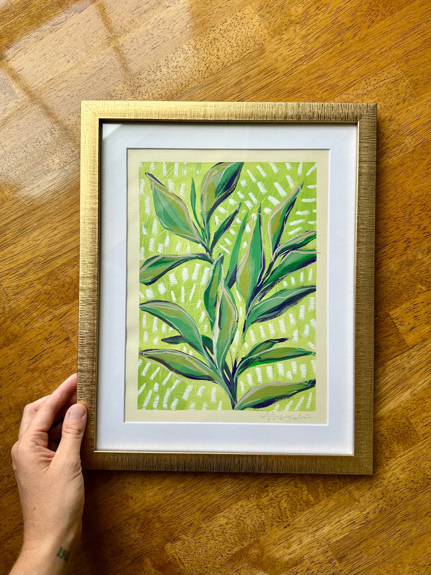 Morning Dew, Original Mixed Media on Canvas Paper