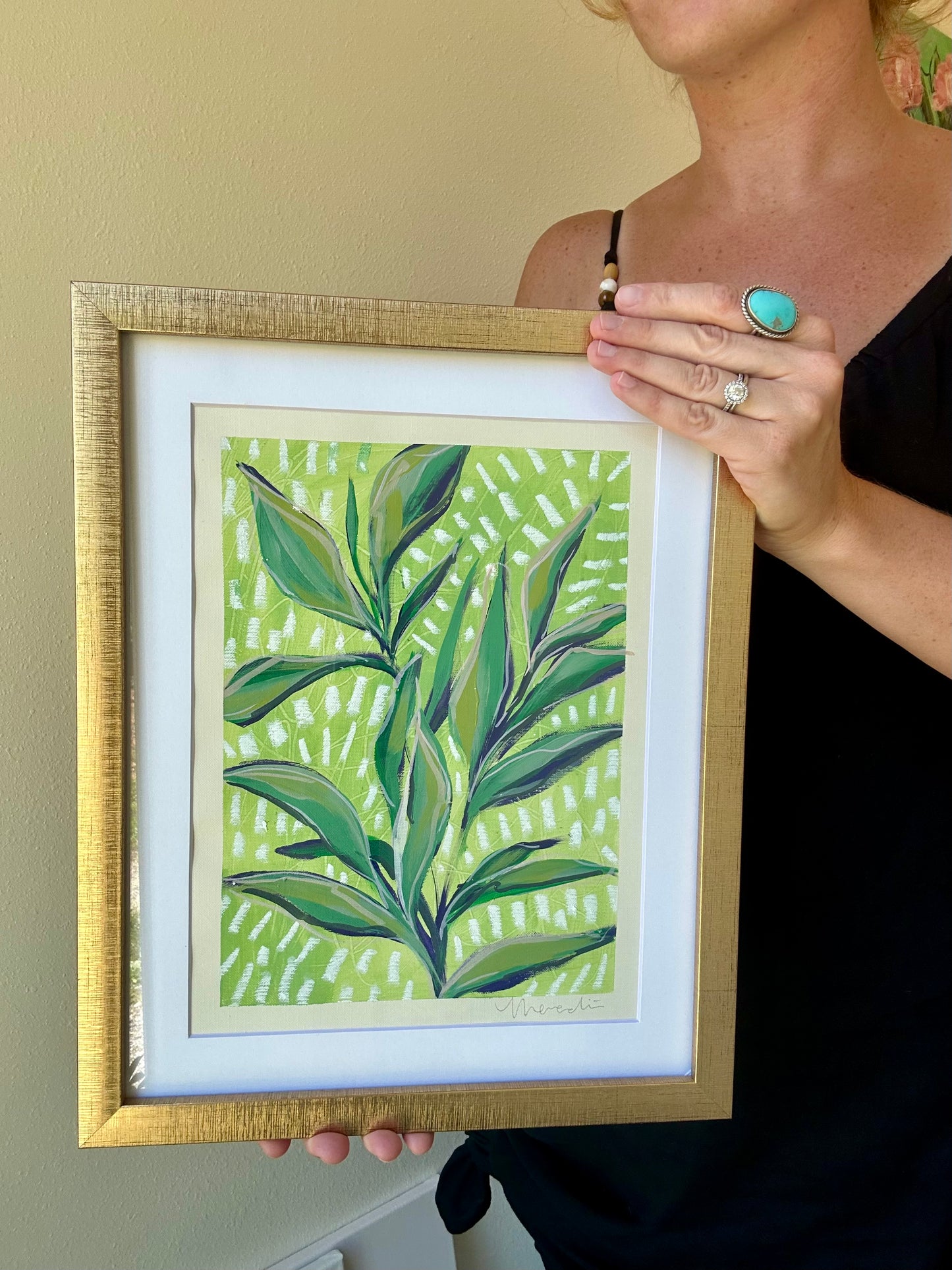 Morning Dew, Original Mixed Media on Canvas Paper