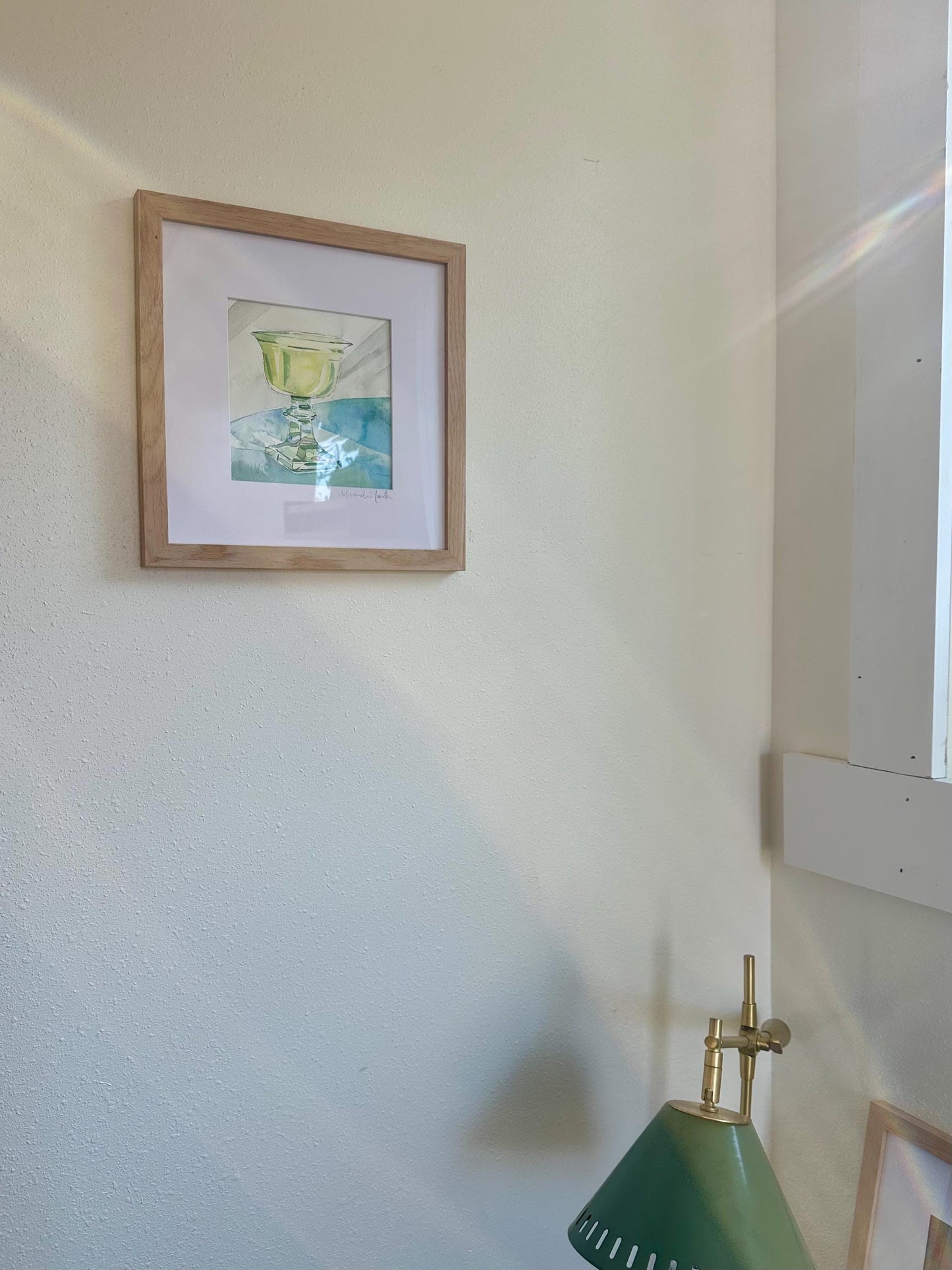 Limoncello Still Life – Original Framed Watercolor Painting, Kitchen Art